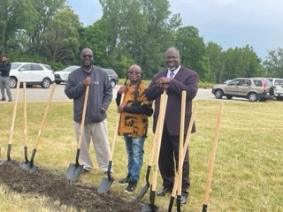 Image: Pictured are MCIC founders (1) Shantel Hilliard, Executive Director of the Booker T. Washington Center, (2) Gary Horton, Executive Director of the Urban Erie Institute and (3) James Sherrod, Executive Director of the MLK Center. (Photo Credit: Erie County Redevelopment Authority.)