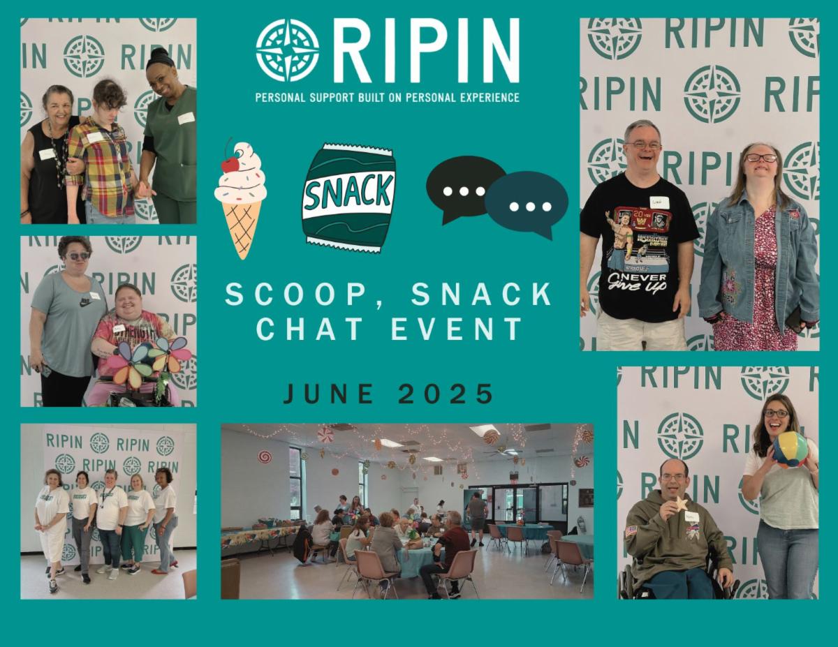 a photo collage with pictures of people who came to our in person event in June 