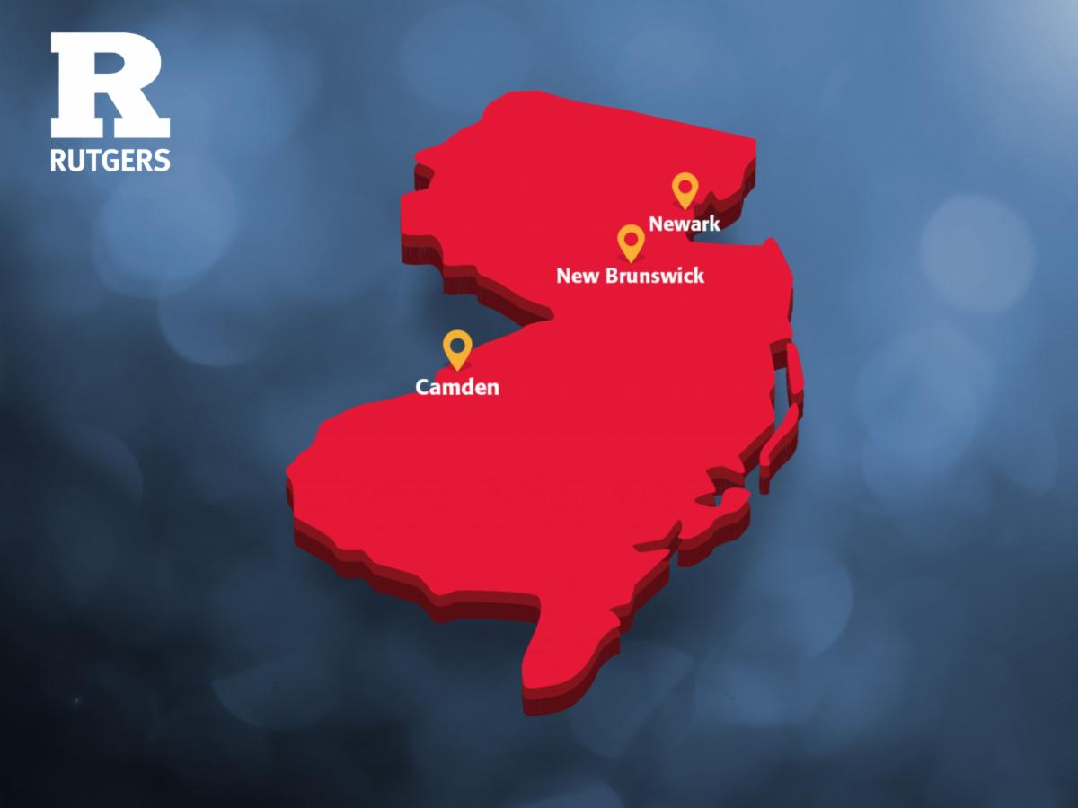 red map of New Jersey with Newark, New Brunswick, and Camden marked