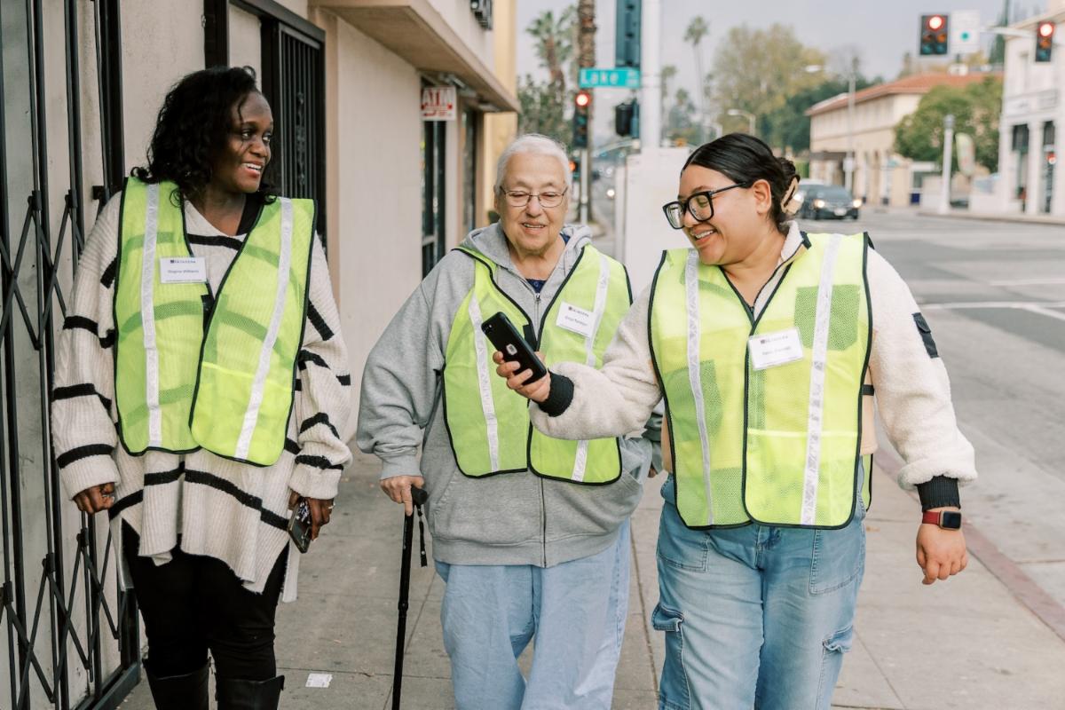 The Union Station Homeless Services Outreach Team conducts the local homeless count in Pasadena.