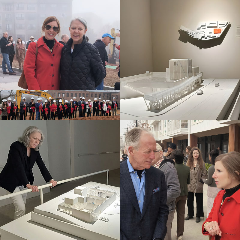 Collage of Photos from MOCA Groundbreaking