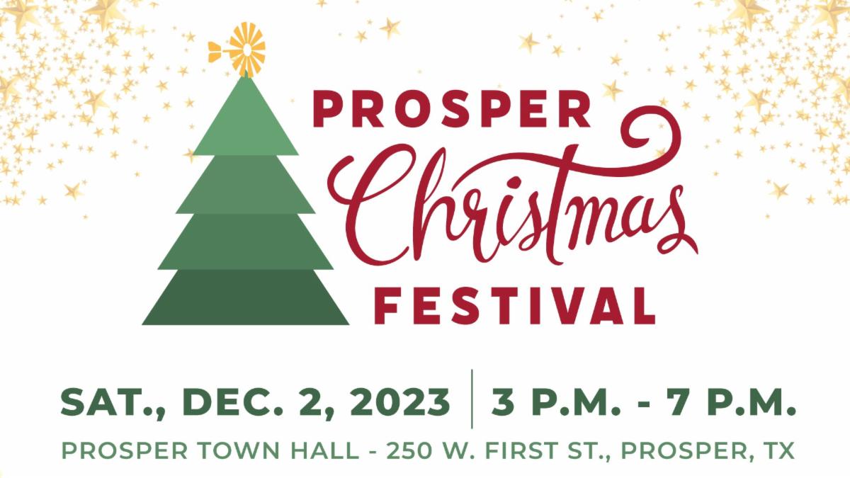Town of Prosper Resident Update Enewsletter for December 1, 2023