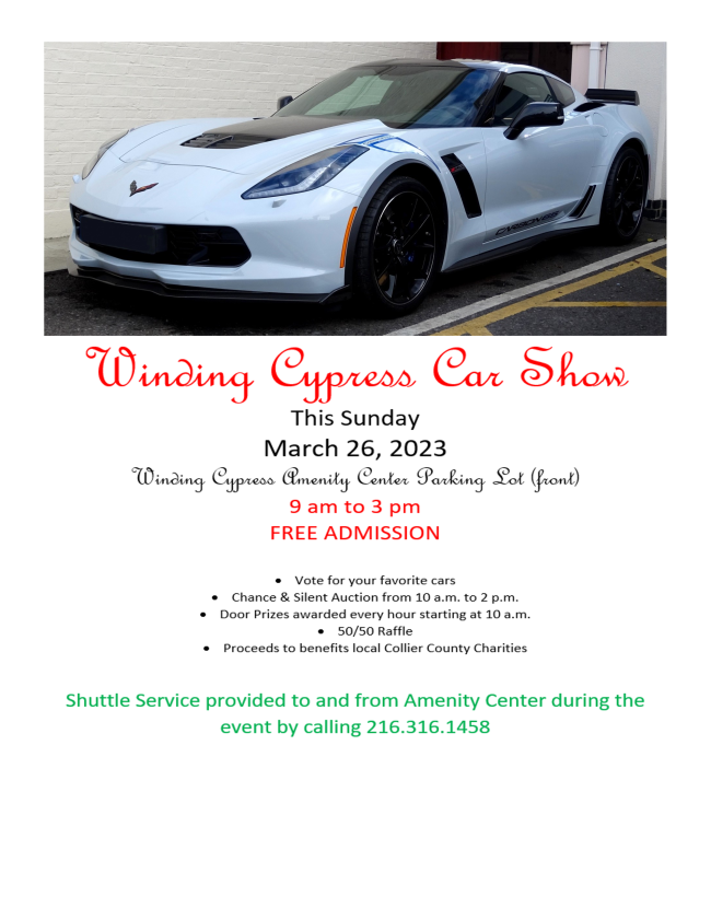 Winding Cypress Car Show