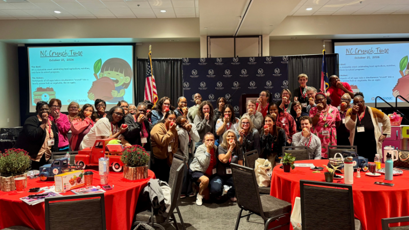 Farm to ECE Institute 2026 attendees participate in NC Crunch