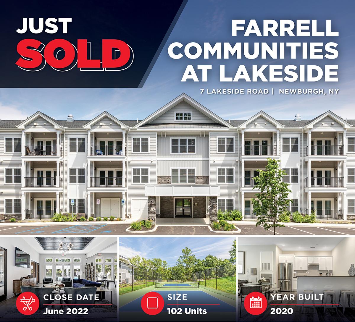 CLOSED — Farrell Communities at Lakeside 102Unit Newly Constructed