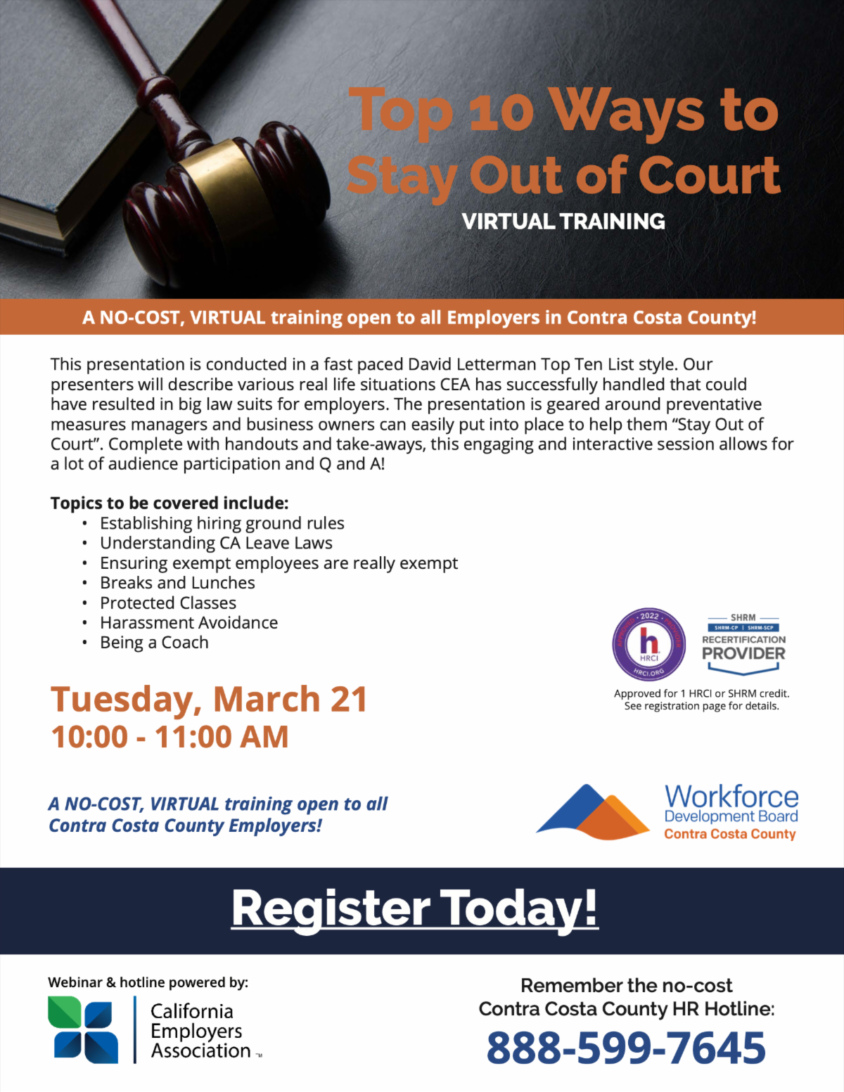 CEA workshop flyer