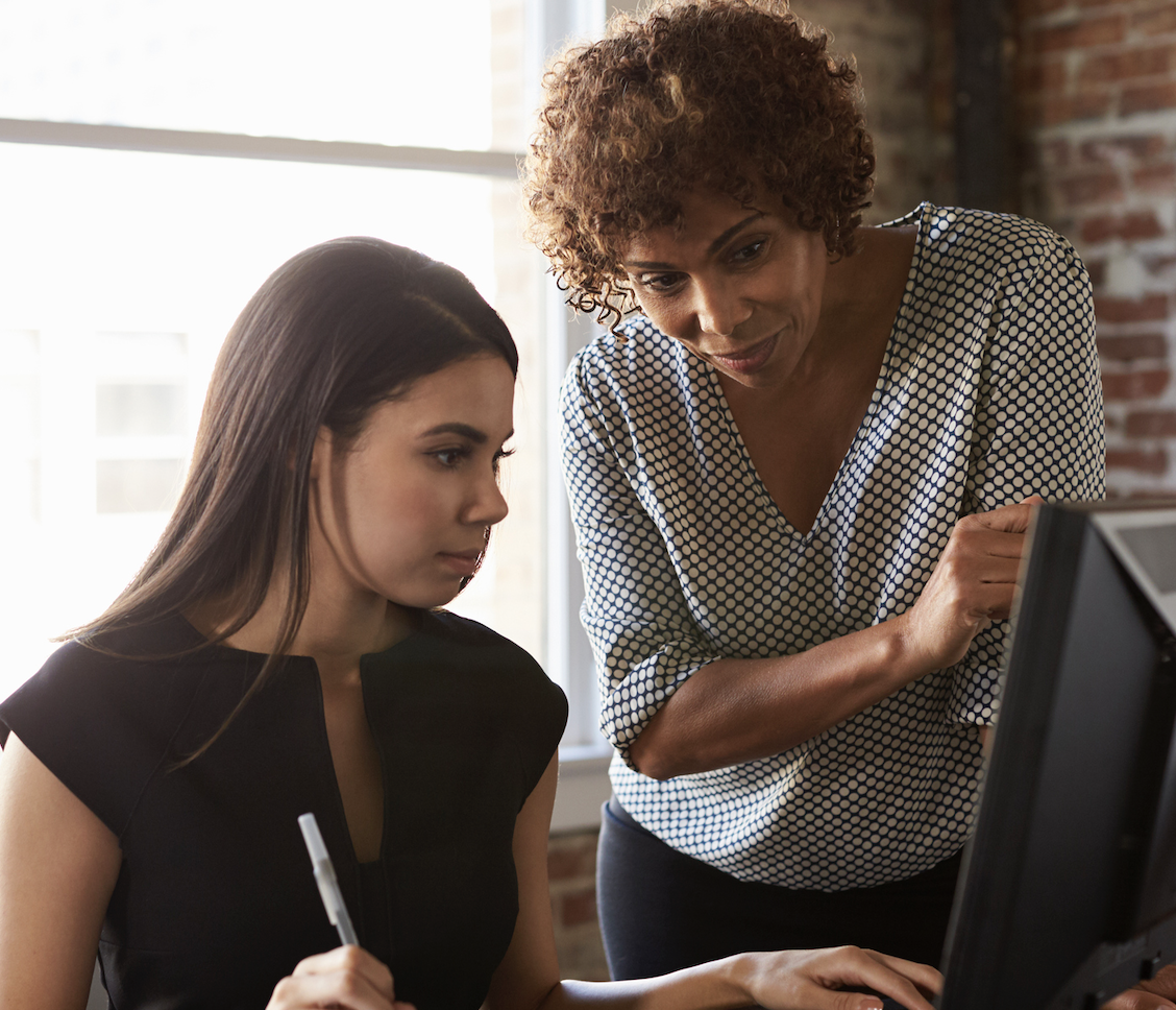 Women at computer