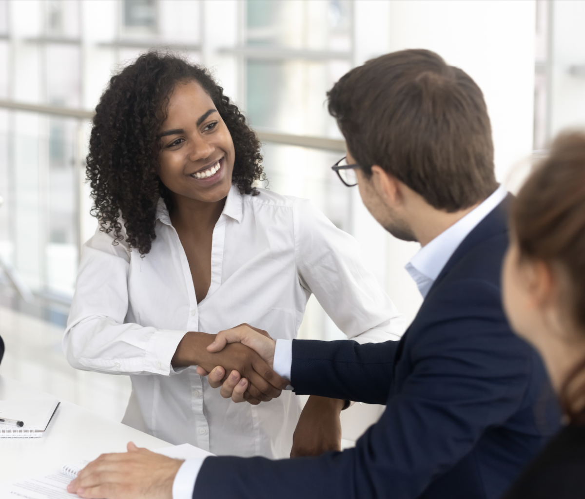partners shaking hands
