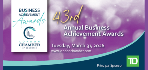 London Chamber of Commerce 43rd Annual Business Achievement Awards on March 31 2026 at RBC Place London