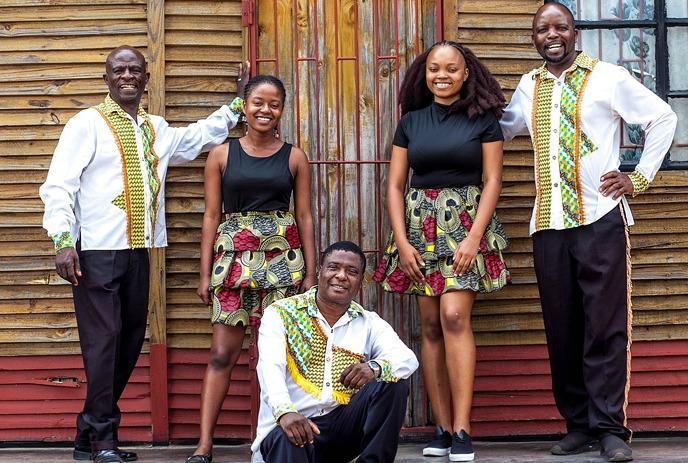 group image of Black Umfolosi, and award-winning acapella group performing at Aeolian Music Hall 