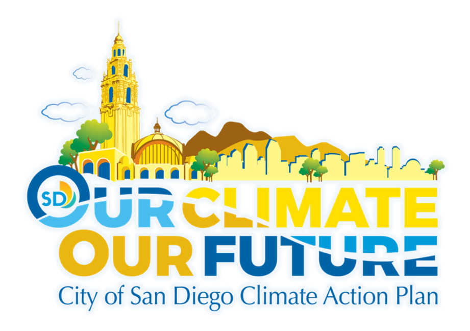 Our Climate Our Future, City of San Diego Climate Action Plan logo