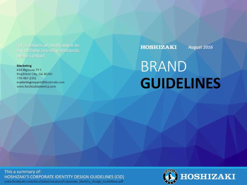 Hoshizaki Brand Guidelines