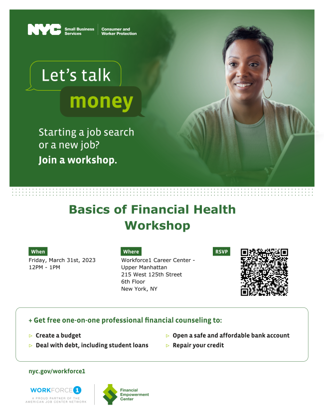 Upper Manhattan Workforce1 Career Center-Basics of Financial Health ...