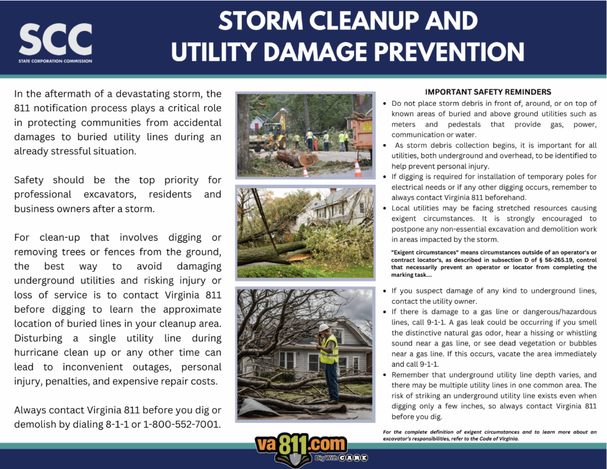 VIRGINIA 811 UPDATES