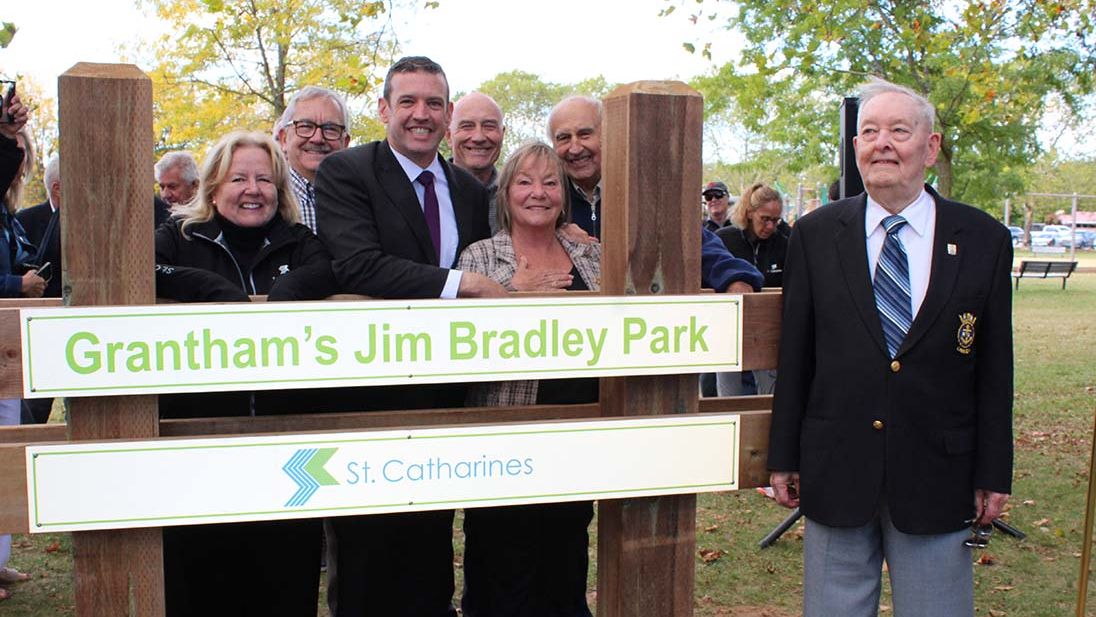 City celebrates renamed Grantham’s Jim Bradley Park.