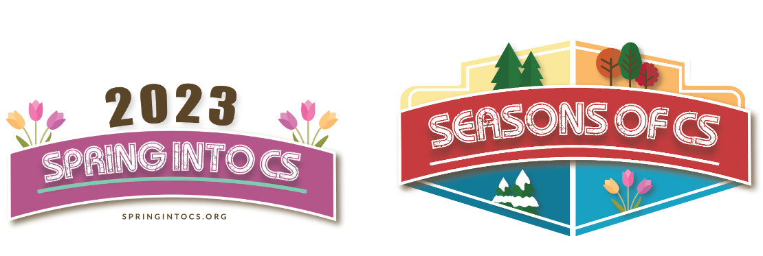 logo for 2023 spring into CS