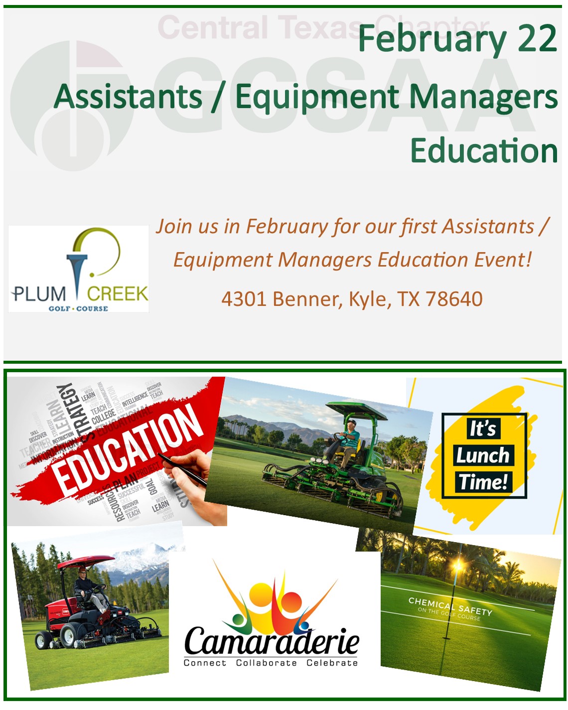 2024 Assistants / Equipment Managers Education