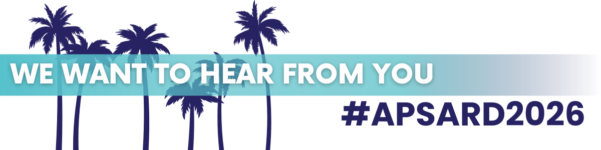 We want to hear from you #apsard2026