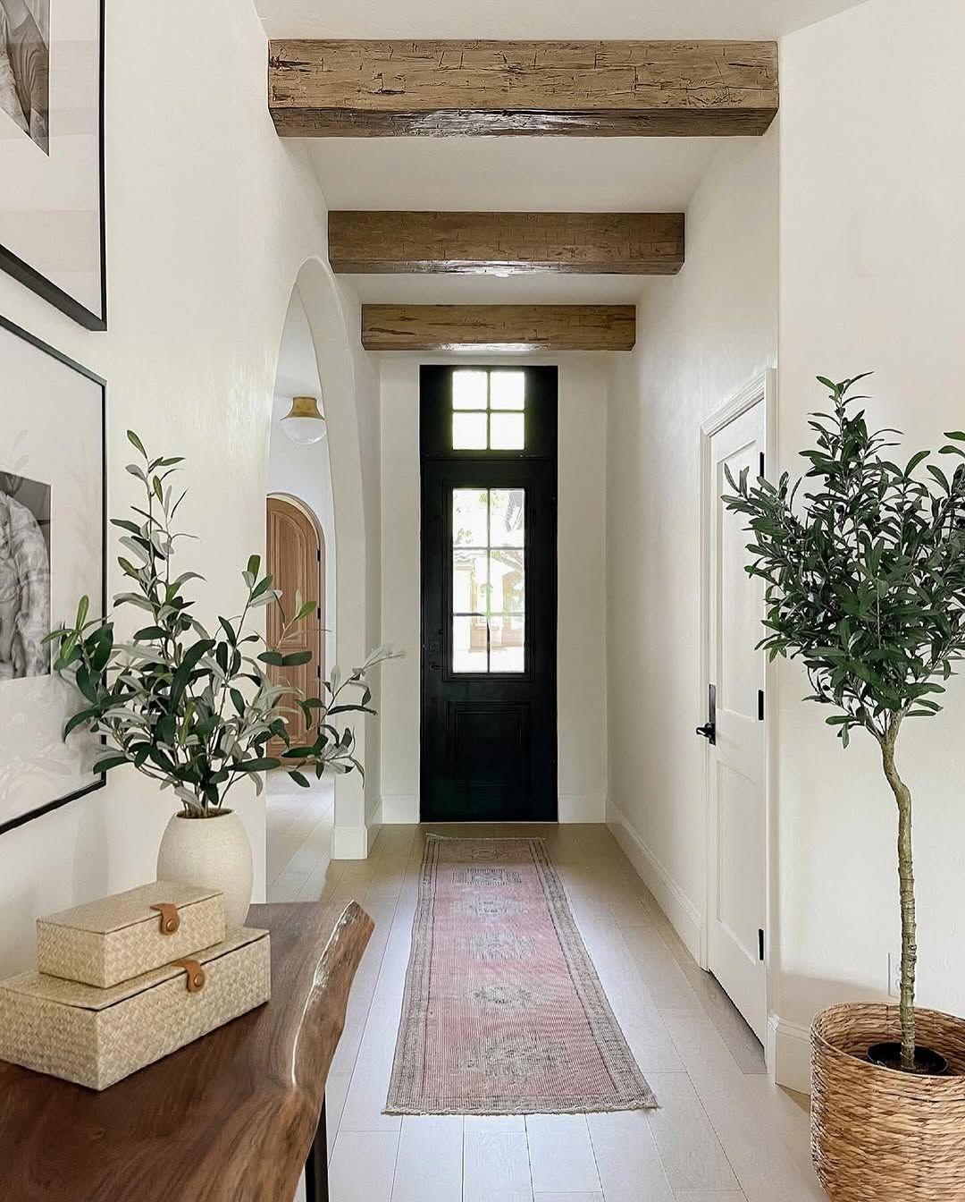 A living room styled for fall
