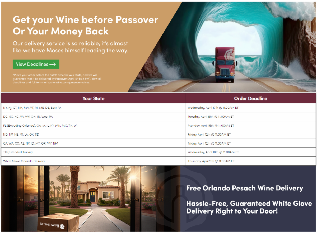 Up to 50 off Pesach Wine Sale from