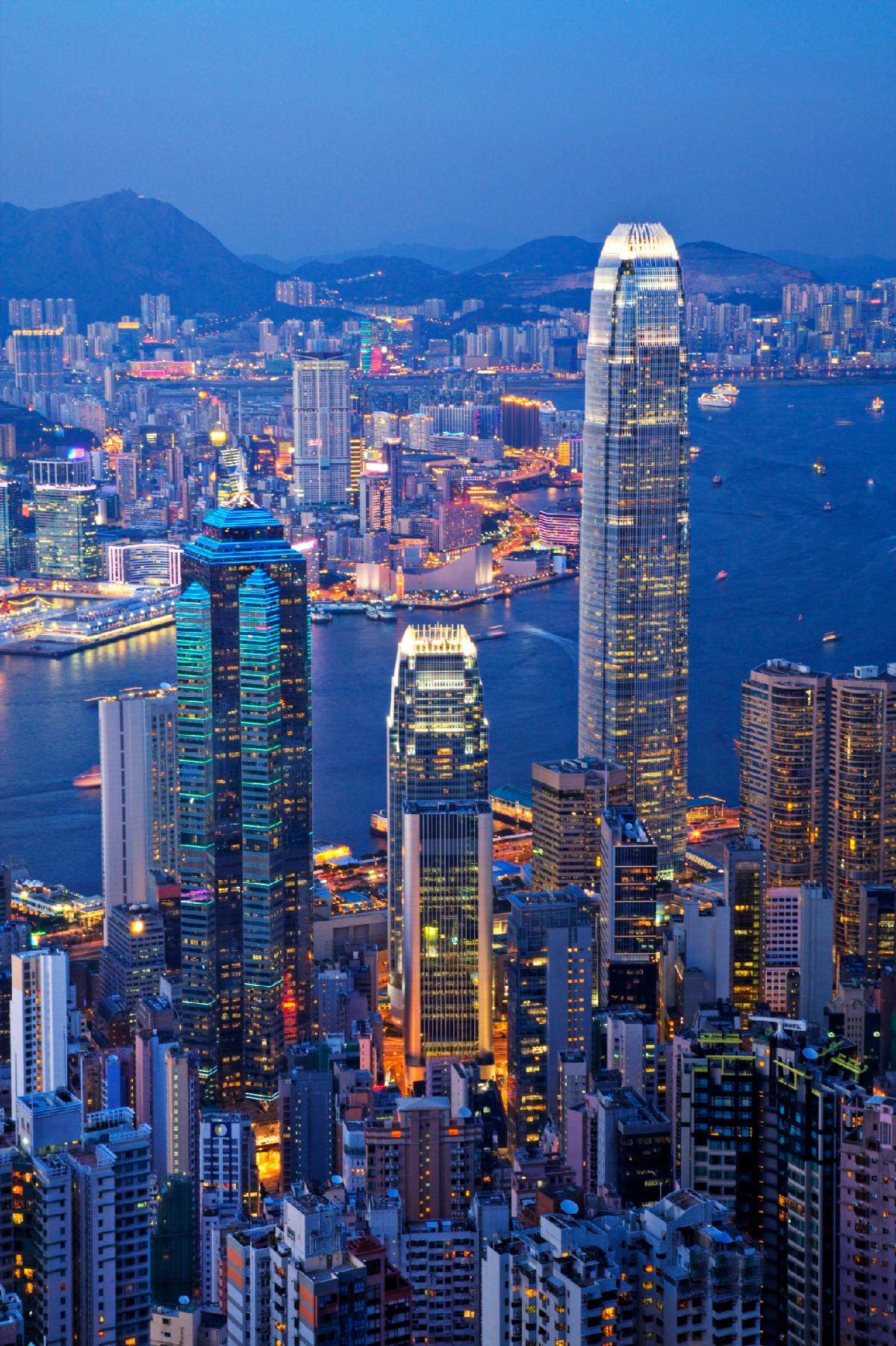 Hong Kong Skyline at Twilight=