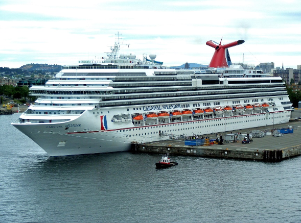 Massive cruise ship that D'Arcee traveled on. 