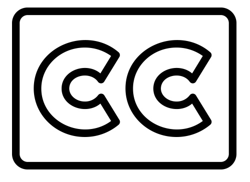 [Image: Black and white Closed Captioning icon]. 