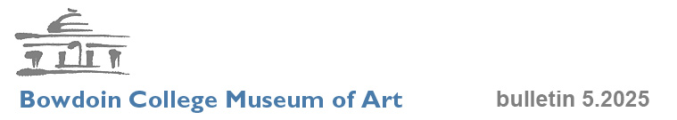 Bowdoin College Museum of Art logo and bulletin issue number