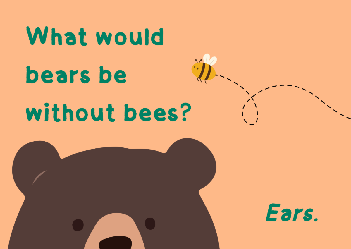 What would bears be without bees? Ears.