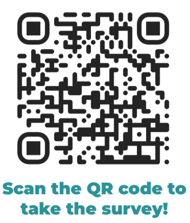 QR code link to take the survey.
