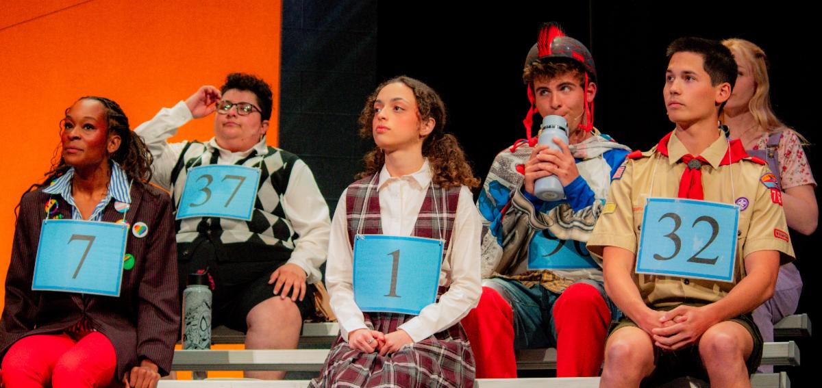 Close up photo of spelling bee participants 