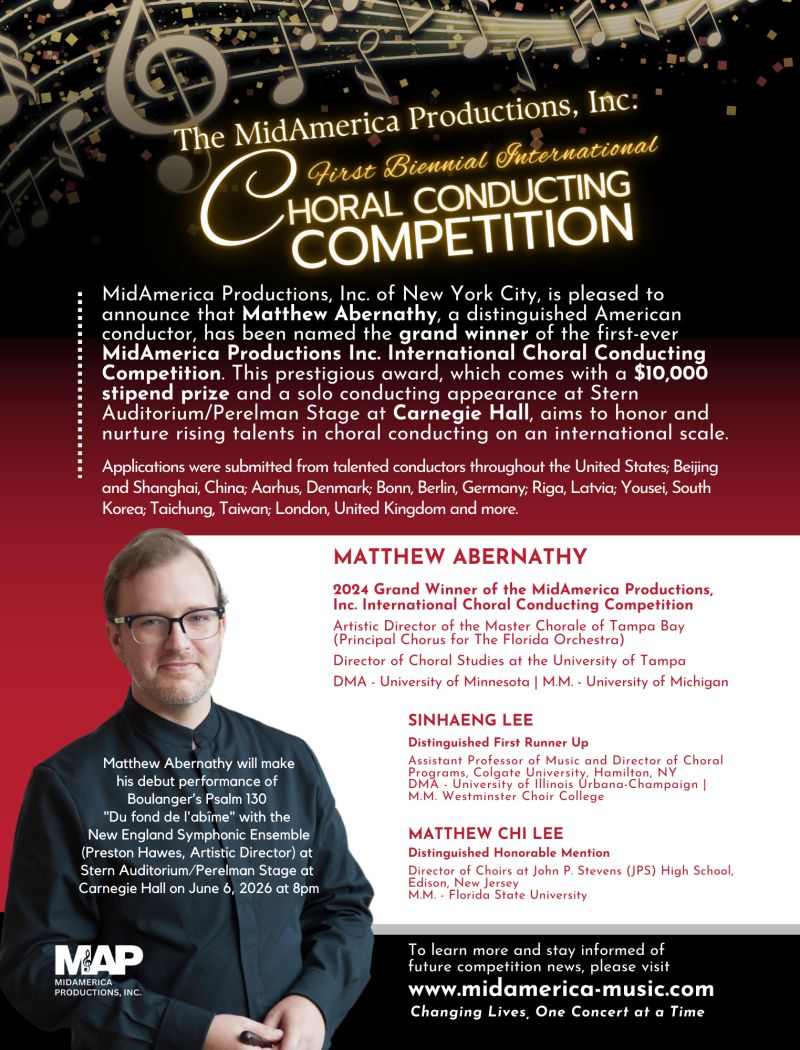 Poster with a lot of text promoting Dr. Abernathy's award 