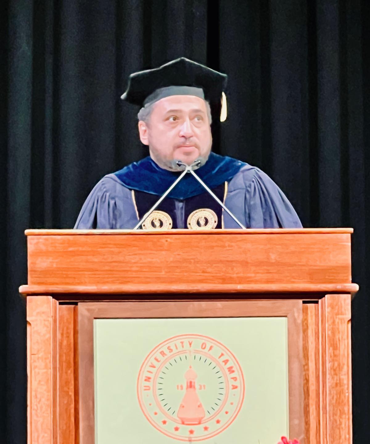 Dr. Reyes at the inauguration