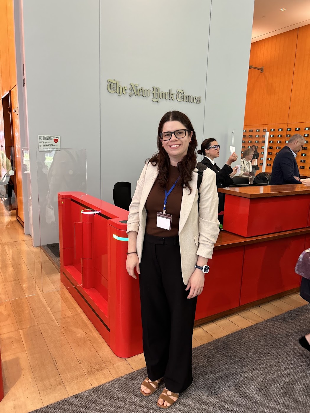 Dr. Gomez Vasquez at the New York Times Office