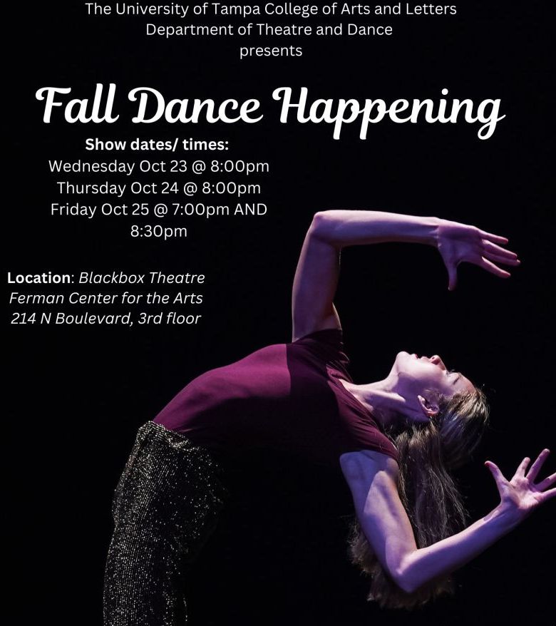 Fall Dance Happening photo with the times, dates, and location