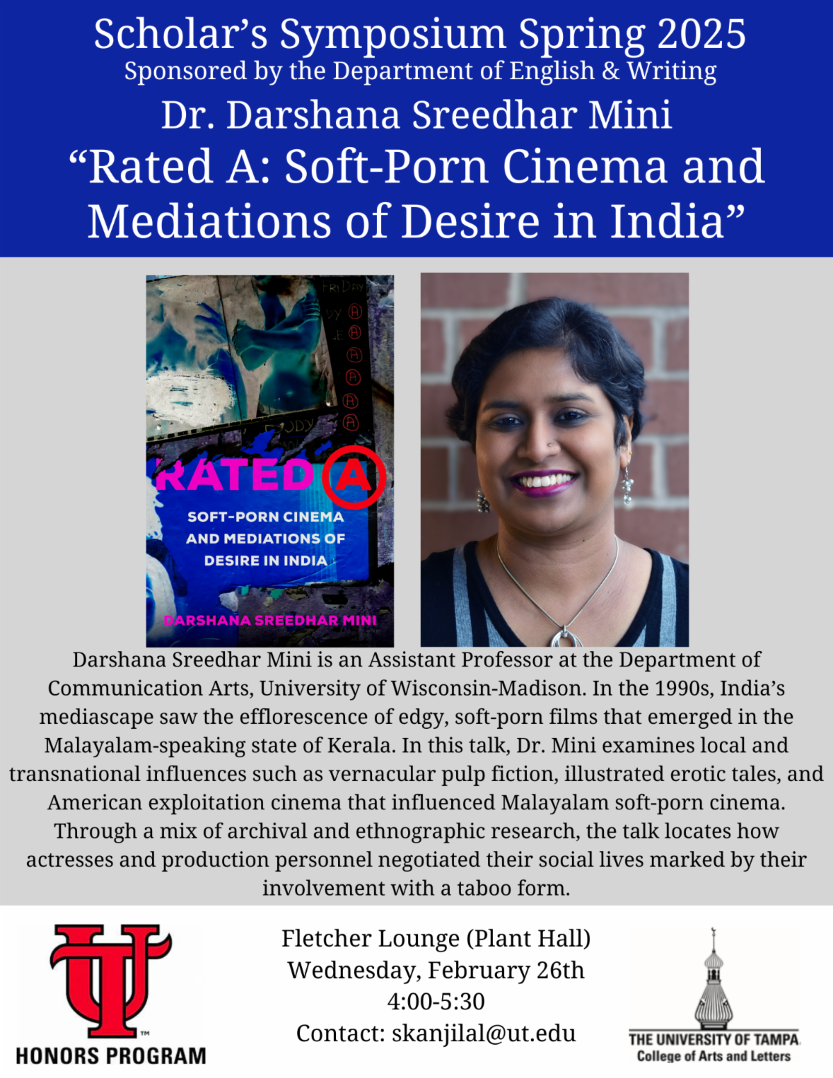 Poster of Scholars Symposium February event 