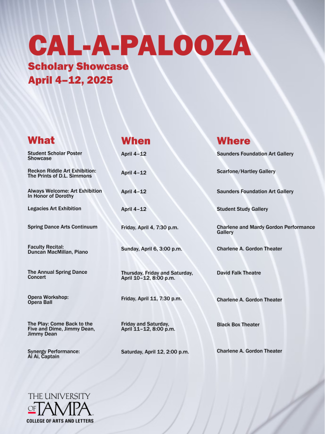 Poster of event activities