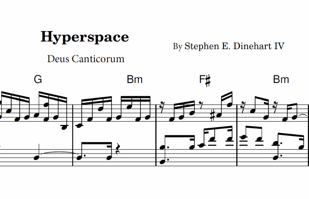 score of a song called Hyperspace