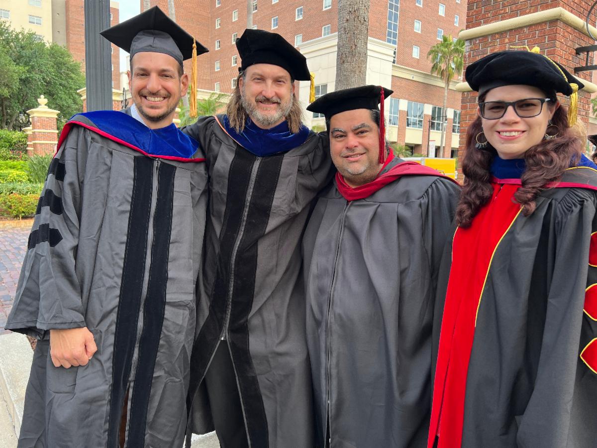 communications faculty at the inauguration