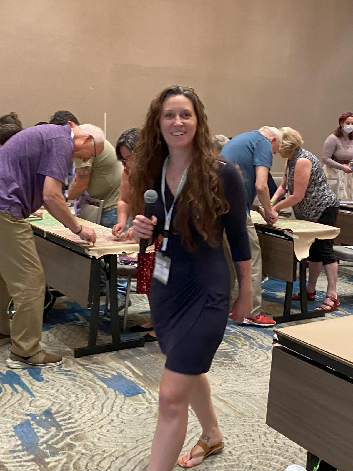 Amanda Shaw leading a conference workshop in Orlando, FL