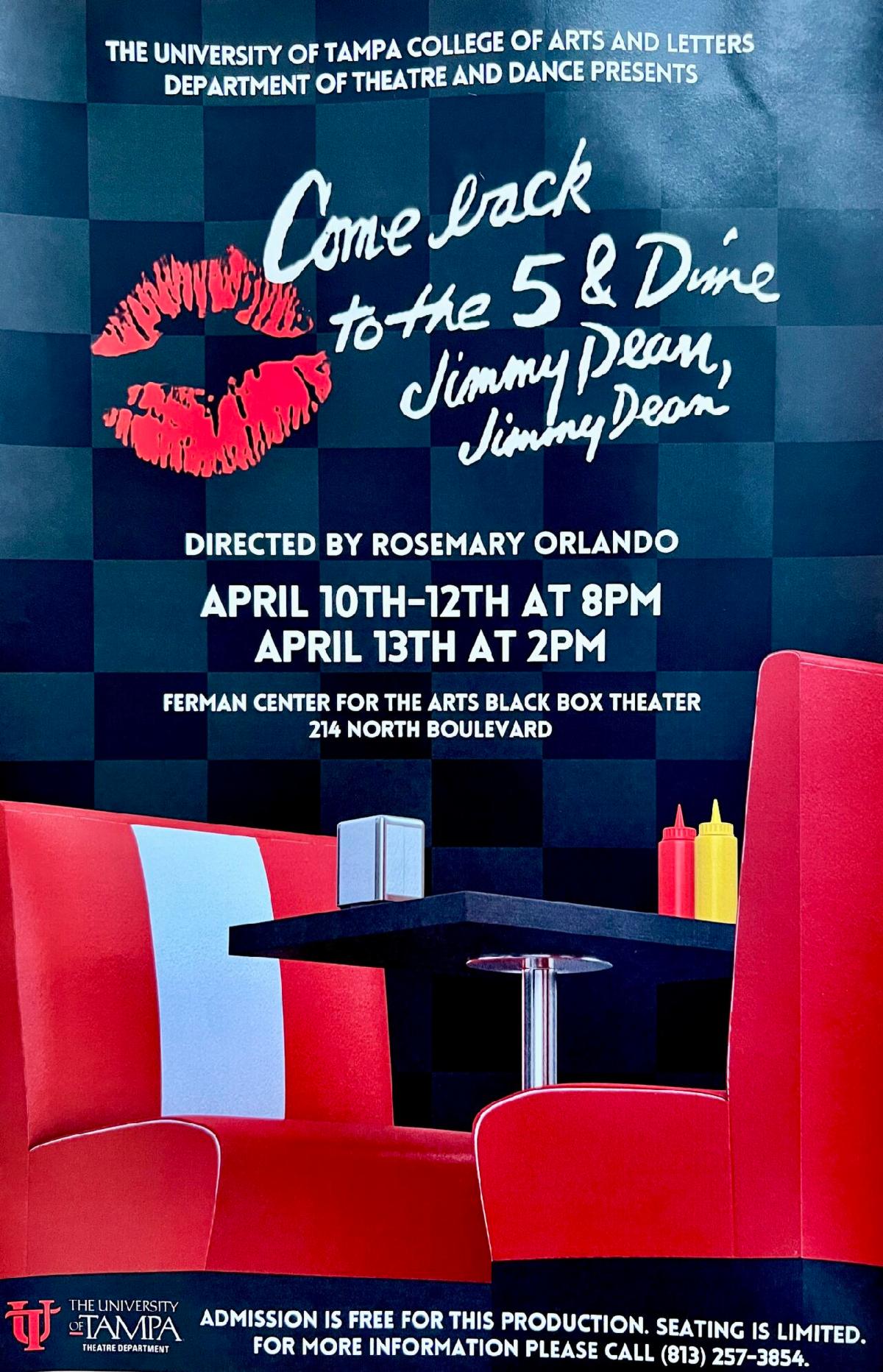 Poster for the Come back to the 5 & Dime theatre presentation