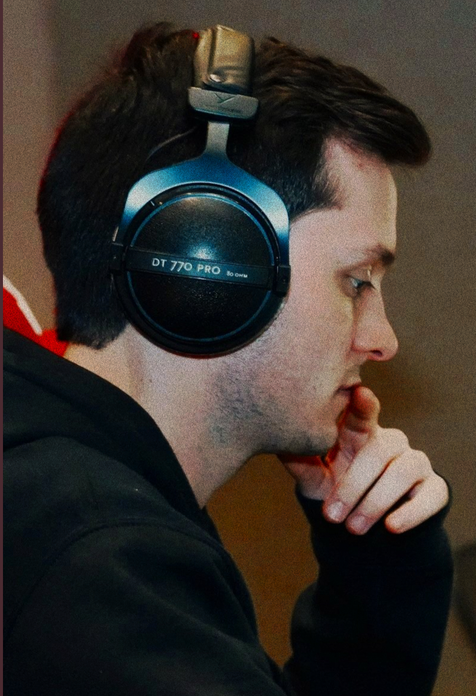 Headshot of Dallas Clark in a FCA recording booth