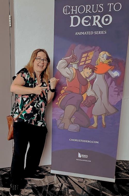 Dana Corrigan at the Orlando International Film Festival 