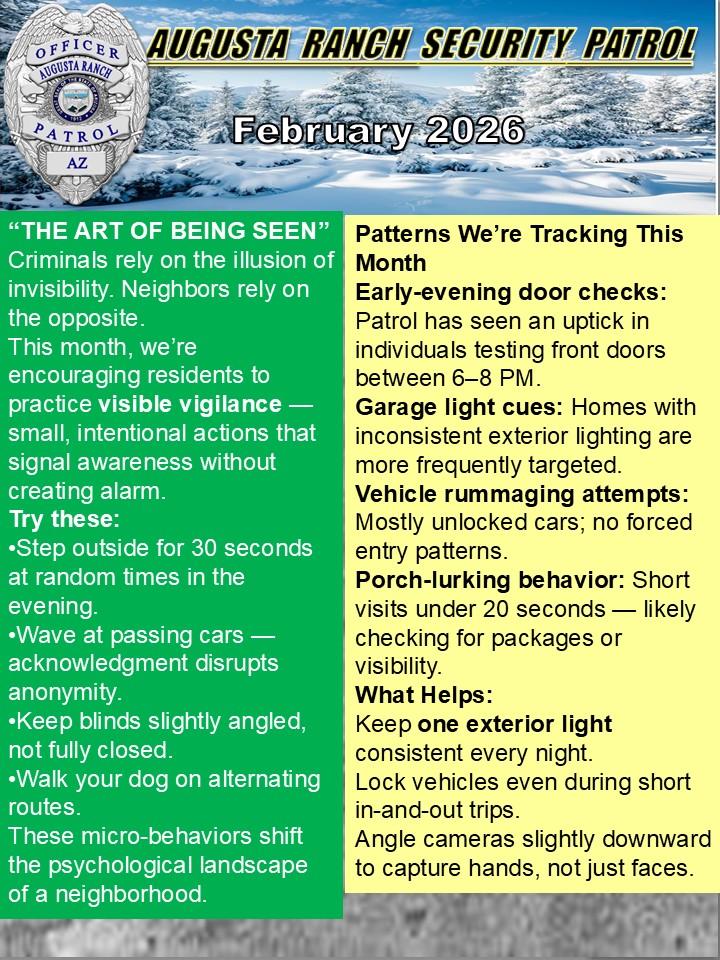 February 2026 Newsletter is Available – Augusta Ranch HOA
