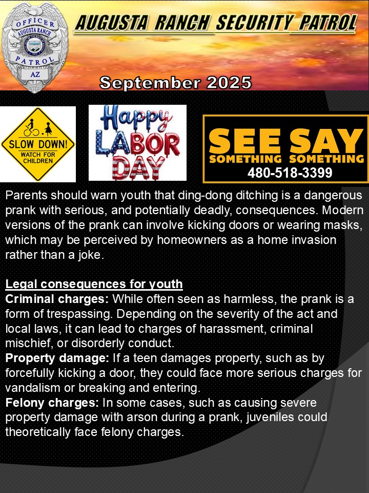 September 2025 Newsletter is Available – Augusta Ranch HOA