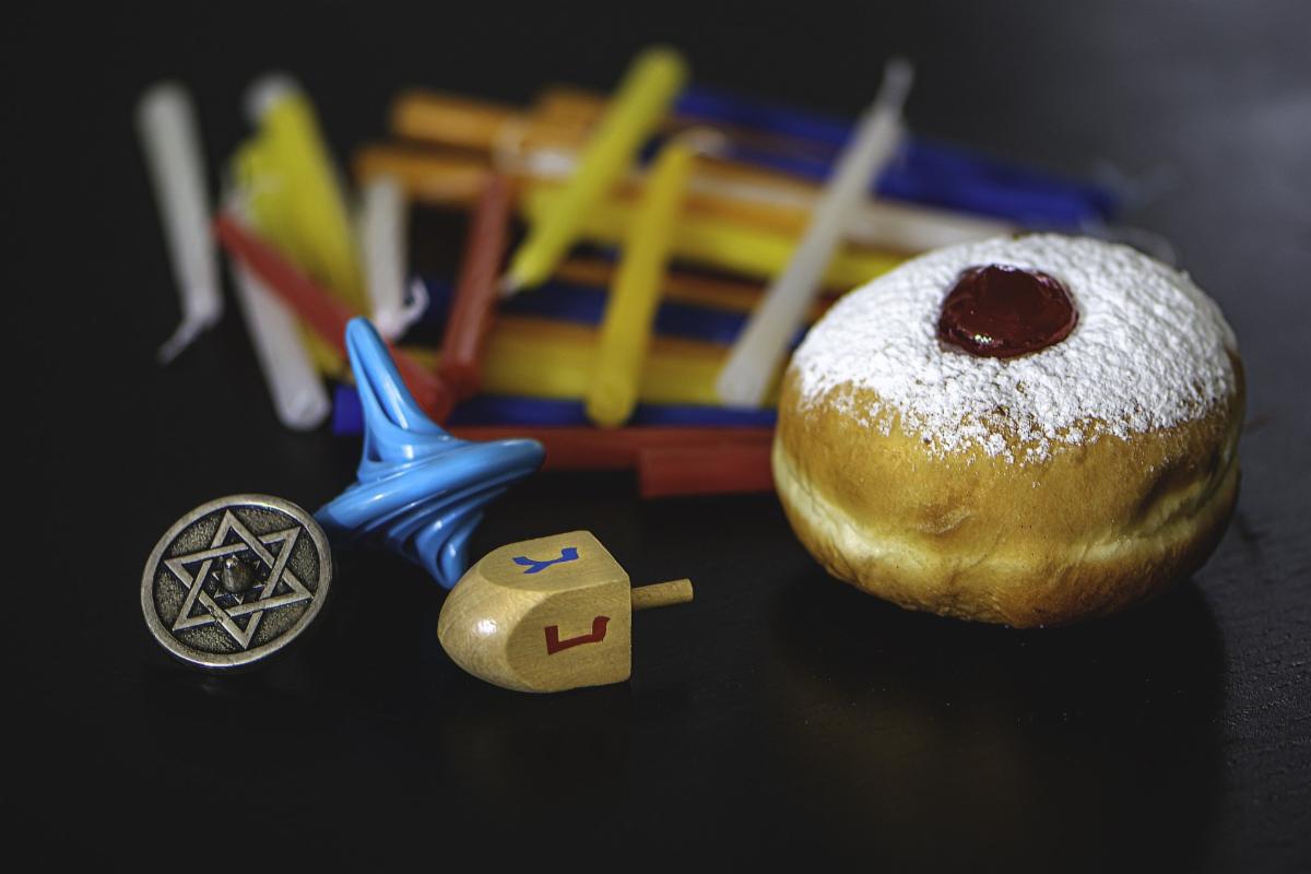 Hanukkah Dreidel Sufganiyot