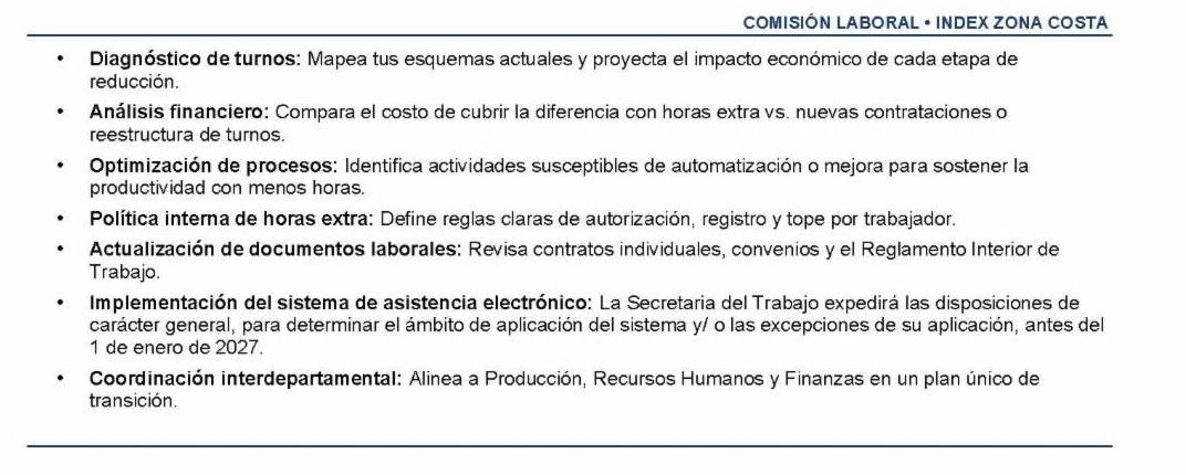 Reforma Laboral 2026: información clave para empresas INDEX Zona Costa BC