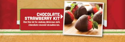 CHOCOLATE STRAWBERRY KIT Use this kit for making delicious milk chocolate covered strawberries.