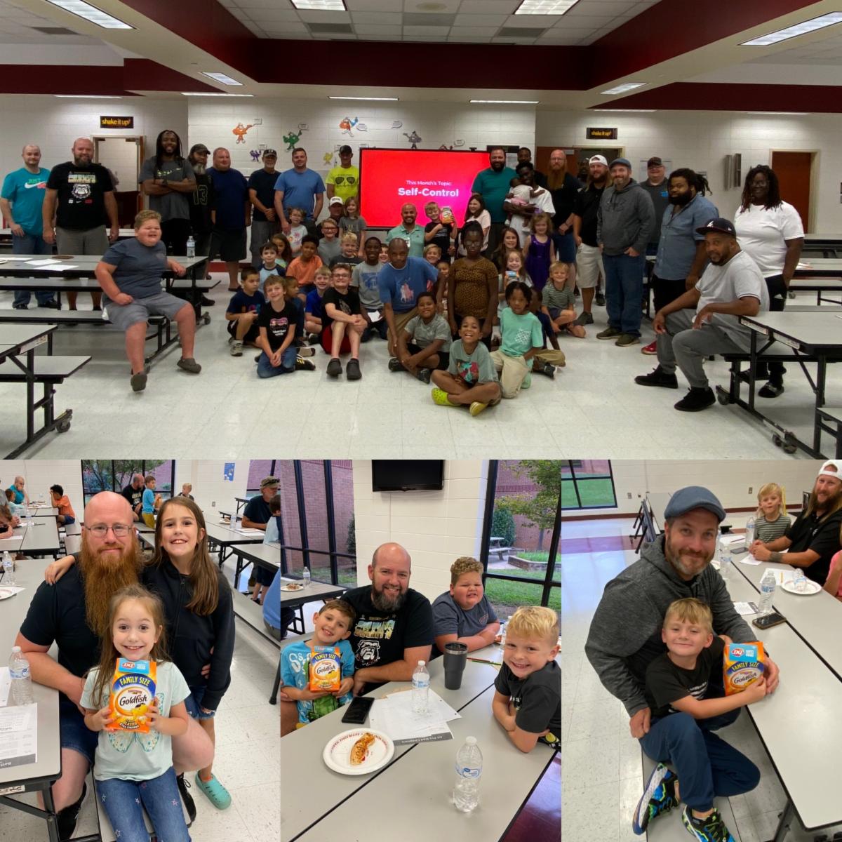 Our KBS All Pro Dads had their first monthly hangout last week! They met in the KBS Cafeteria, enjoyed a pizza dinner, and learned about the topic: "self-control." Join us next month for All Pro Dads on Wednesday, October 25, 2023.
