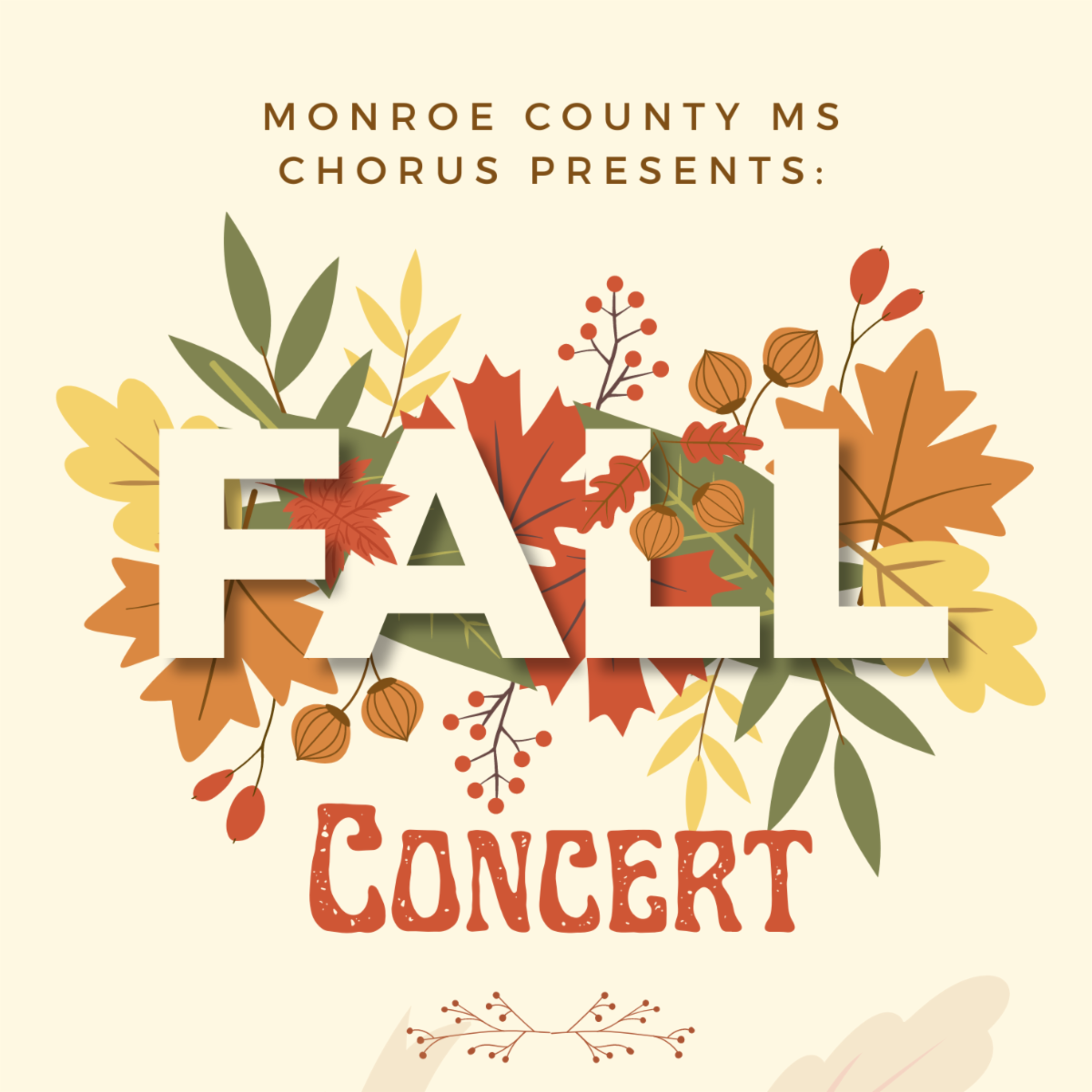 mcms chorus presents fall concert